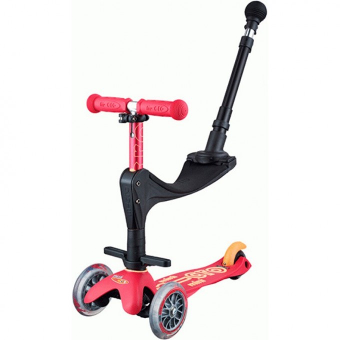 Самокат MICRO MINI DELUXE PLUS 3 в 1 красный рубин MMD056 Самокат MICRO MINI DELUXE PLUS 3 в 1 красный рубин MMD056